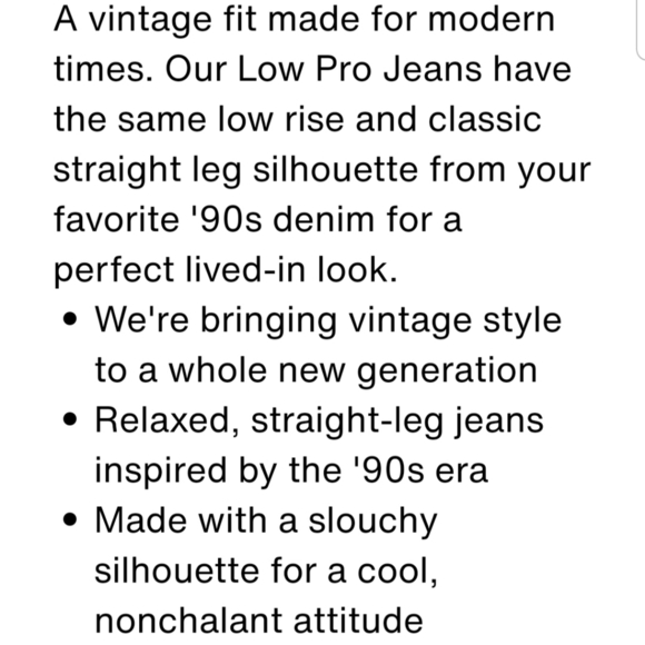 Levi's Low Pro Straight A09640006 Jeans NWT size 30 - Picture 4 of 14